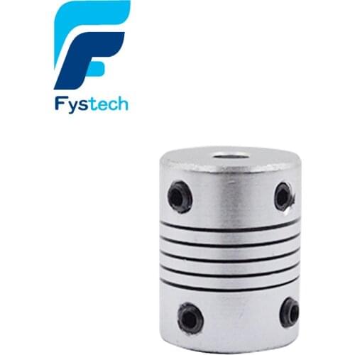 2pcs D19mmXL25mm Inner 5X8mm Flexible Couplings Aluminium CNC Stepper Motor Flexible Shaft Coupler 5*8