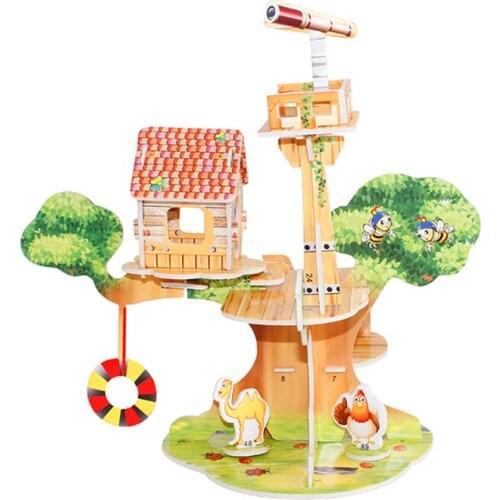 3D Puzzle Safe Foam Model Building Model Building Kits Diy Castle In The Air Little Bee Camel Toys for Children