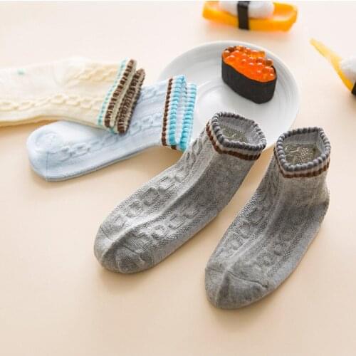 5 Pairs Comfort Set New Spring Summer Soft Cotton breathable Mesh Soild Candy Colors Baby Toddler Boy Girl Socks Miaoyoutong