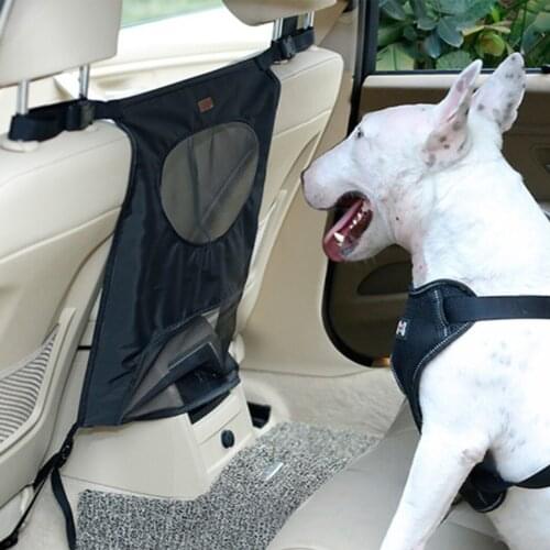 Car Pet Barrier Waterproof Adjustable Nylon Dog Seat Anti-Dog Bursting Protection Dog Safety Rear Screen Barrier
