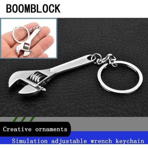 Car-Styling Stainless Steel Spanner Key chain Auto Accessories For BMW E90 F30 F10 Audi A3 A6 C5 C6 Opel Insignia Alfa Romeo