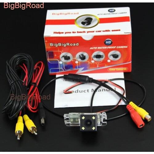 BigBigRoad Car Rear View Parking Backup Camera For Ford Fiesta S-Max S Max 2010 2011 Kuga Mondeo Focus Hatchback Waterproof