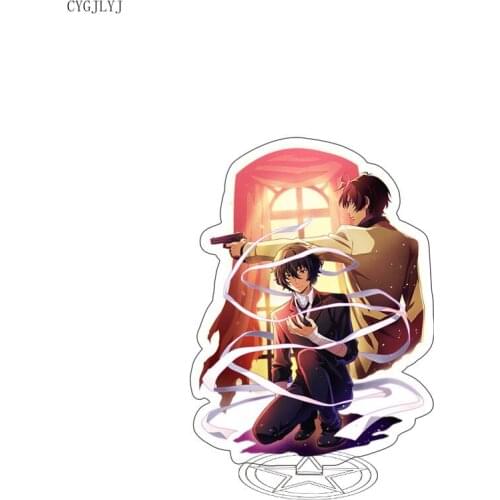 Bungo Stray Dogs Keychain Transparent PVC Ryunosuke Akutagawa Acrylic Stand Nakajima Atsushi Brelok For Collge Students Gifts