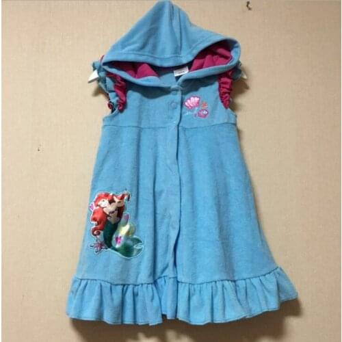 Childrens bathing suit beach bathing suit for children Mermaid ARIEL Bath towel Cartoon Beach Cloak