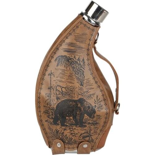 Portable Stainless Steel Hip Flask Large Wine Flagon Outdoor Vodka Bottle Decantador De Whisky Household Drinkware ED50JH