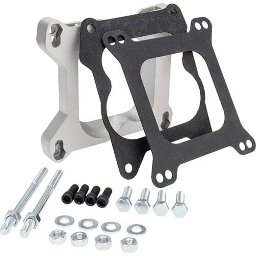 Carburetor Gaskets 1932 4-Barrel to 4-Barrel 4BBL TO 4BBL Aluminum Carburetor Adapter Square Plate Bore Carburetor