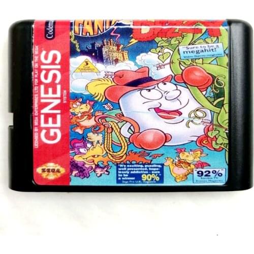Fantastic Dizzy 16 bit MD Memory Card for Sega Mega Drive 2 for SEGA Genesis Megadrive