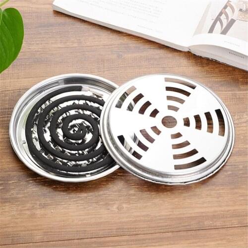Mosquito Killer Holder Metal Mosquito Coil Rack With Cover Nail Tooth Mosquito Coil Tray Mosquito Repeller Supplies Random Color