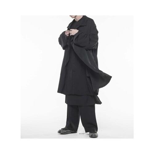 Autumn and winter new style Yamamoto Wind Long Men and women lovers trench coat