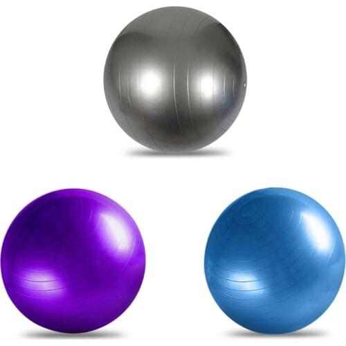 Exercise Ball For Fitness Stability Balance Yoga Workout Guide Quick Pump Design N58B