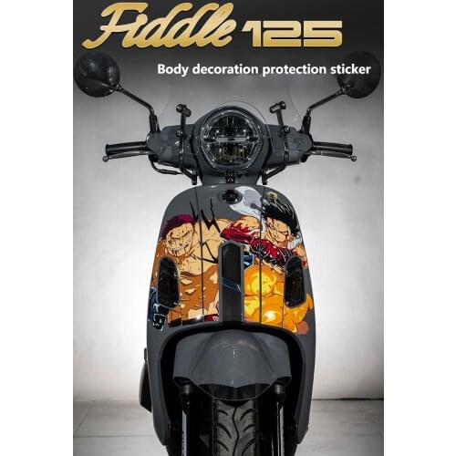 Motorcycle Stickers Decals Protective Prints Body Waterproof Decoration Refitting Fiddle for Sym Fiddle 4