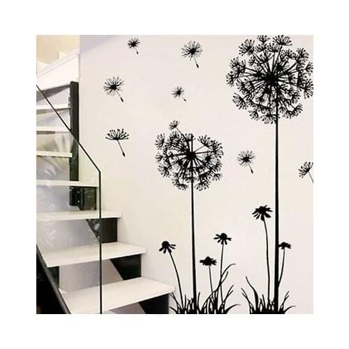 Newest Floral Removable Stickers Art Vinyl Quote DIY Dandelion Wall Sticker Decal Mural Home Room Decor Cute Design