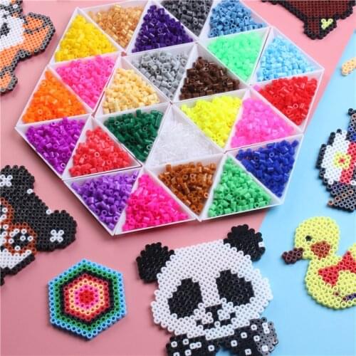 New 1000PCS/Bag Perler Beads 3D Puzzle Toy 5mm Hama Beads Educational Toys for Children Fuse Bead Kids Gift Oyuncak