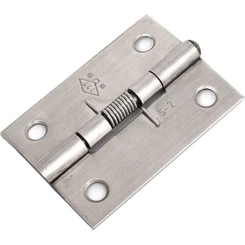 Quality 2 Inch Long Stainless Steel Self-Closing Corner Spring Draw Door Hinge for home door or window, cabinet, tool bo