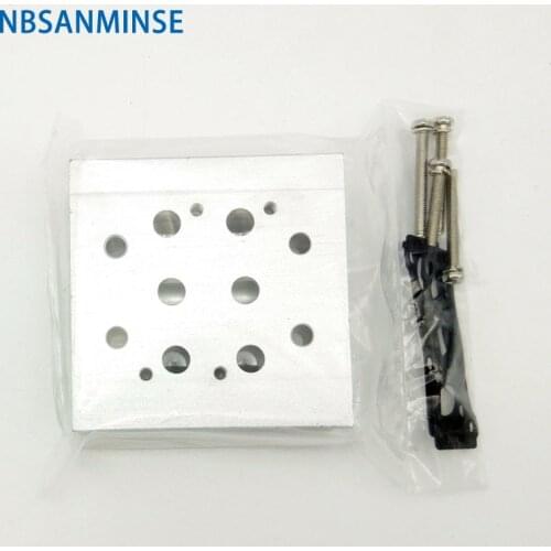 NBSANMINSE SY5000 Conflux Board Manifold for SY Solenoid Valve Group Control Valve G Thread 1/4" Port SMC Type Low Pressure