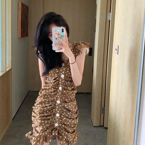 Womens Dresses Japanese Harajuku Vintage Ladies Ulzzang Floral Ins Casual Dress Female Korean Kawaii Cute Clothing For Women