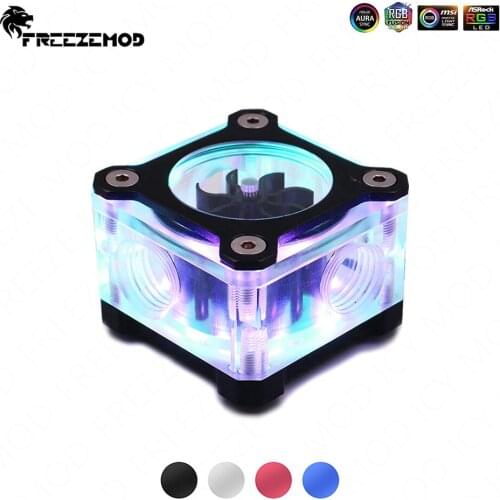 FREEZEMOD Aluminum Alloy Shell A-RGB Flow Indicator Symphony Flow meter Armor Water Cooler For Water Flow Monitering Modding 5V