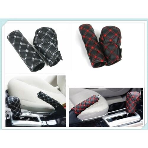 Car interior hand brake shift knob cover gear box 2 pieces / set for Chevrolet Trailblazer Onix Tru Orlando Code Captiva