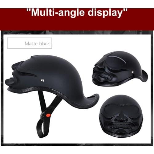 Electric Motorbike Helmet Retro American Style Motorcycle Helmet Electric Skateboard Cycling Helmet Ultra Light One-piece Unisex