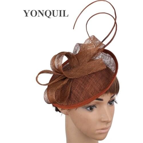 Women Party Tea Fascinator Hats Vintage Cocktail Wedding Bridal Pillbox Hat Fascinators Ladies formal Dress Hair Headband MYQ079