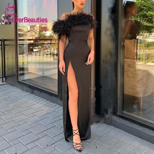 Robe De Soiree Mermaid Evening Dress Long 2020 Side Slit Formal Party Gowns Sleeveless Abiye Gece Elbisesi