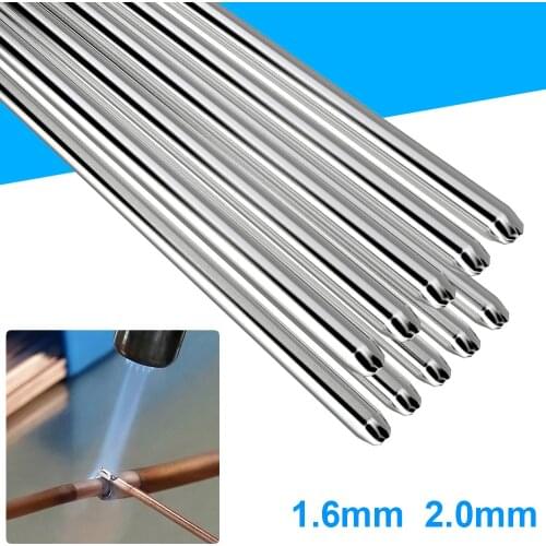 10/20/30/40/50pcs No Need Solder Powder Aluminum Welding Rod 1.6/2mm Brazing Low Temperature Soldering Wires Soldering Supplies