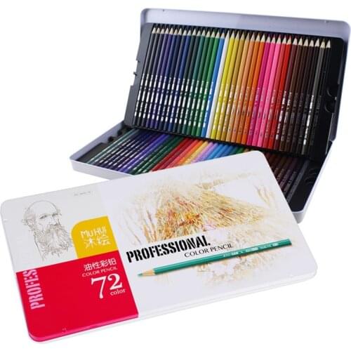 36/48/72 Colored Pencils Lapis De Cor Professionals Artist Painting Oil Cesolor Pencil For Drawing Sketch Art Suppli