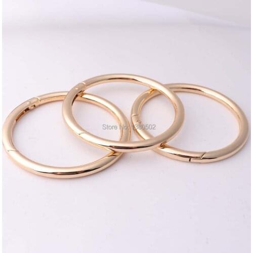 5pcs/lot 20/27/33/45/48/61/72mm O Ring Openable Keyring Leather Bag Belt Clip Buckles backpack garment accessories