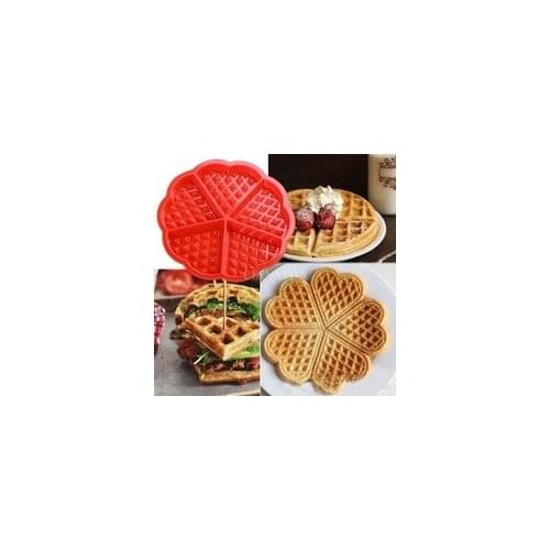 Free Shipping 150pcs/lot heart shape silicone waffles mold waffle maker silicone cake mold baking tools bakeware moldes lin4688