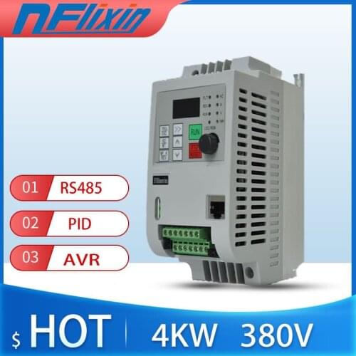 Frequency Converter For Motor 380V 0.75KW/1.5KW/2.2KW/4KW 3 Phase Input And Three Output 50hz/60hz AC Drive VFD Inverter