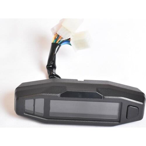 Motorcycle LCD Speedometer Digital Odemeter Electric Injection&Carburetor Meter Oil level voltmeter