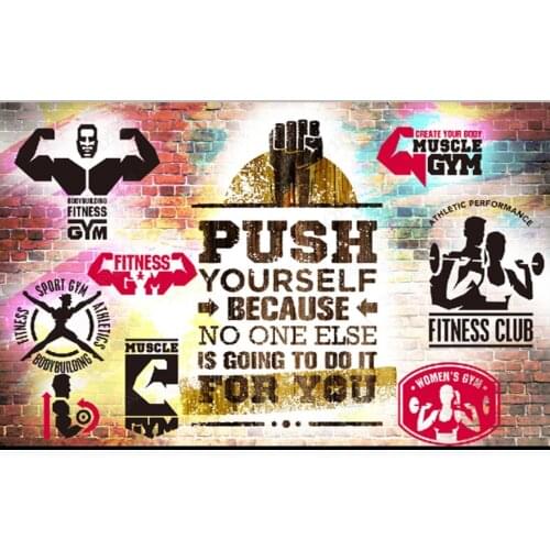 Custom wallpaper 3d murals wallpaper for walls 3 d Gym mural retro nostalgic sports tooling TV background wall decoration