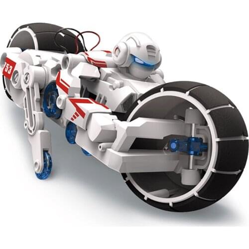 Salt Water Childrens Motorcycle Toy On Battery Kids High Tech Learning Machines Motorcycle Toys Child DIY Motorcycles Model Set