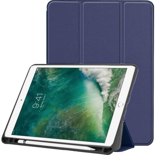 For iPad Air 3 Case 2019 with Pen slot Smart Cover Trifold Stand Soft Back Cover for iPad Pro 10.5 2015 2017 Case + FilmPen