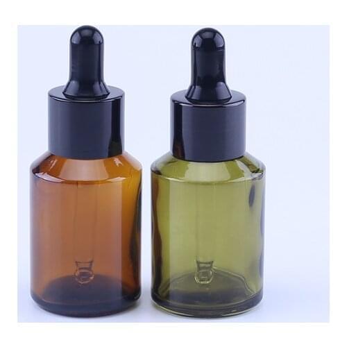10pcs 30ML Empt Dropper Bottles Oblique Shoulder Glass Essential Oil Liquid Aromatherapy Pipette Perfume Container