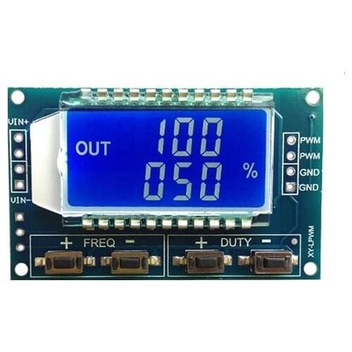 1Hz-150Khz Signal Generator PWM Board Module Pulse Frequency Duty Cycle Adjustable Module LCD Display 3.3V-30V 1Hz - 150Khz