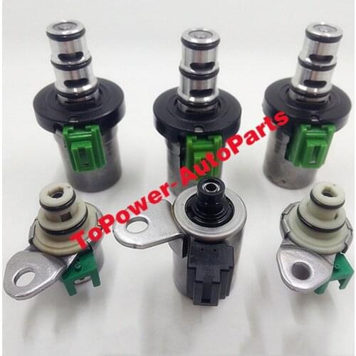6PCS Transmission Shift Control Solenoid Valve Kit 4F27-E 48420K-R D46950 D48421A for Fordd Fiesta Focus Mazdaa 2 3 6 CX-7