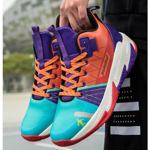 High Quality Basketball Shoes Men Sneakers Boys Basket Shoes Autumn High Top Anti-slip Outdoor Sports Shoes Trainer Women Summer