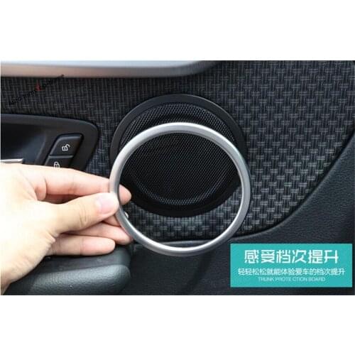 Yimaautotrims Door Tweeter Audio Speaker Cover Trim Fit For BMW 2 Series Tourer F45 F46 2015 - 2019 220i 228i ABS Matte interior