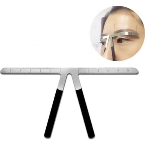 Eyebrow Ruler, Eyebrow Makeup Stencil Shape Tool Permanent Makeup Tattoo Eyebrow Measure Ruler Three-Point Positioning Ruler
