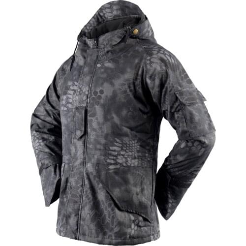 F/W Mens Jacket Windbreaker Coat Black Camouflage Fleece Jackets For Men
