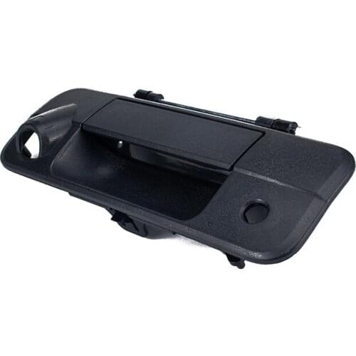Outer Rear Tailgate Handle W/Rear Camera Hole Fit for 2007-2013 Toyota Tundra Texture Black 69090-0c051 690900C050