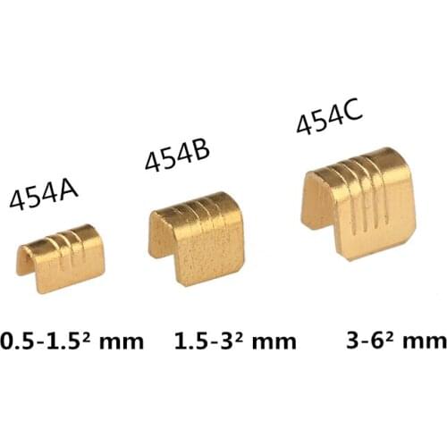 100Pcs 1-2mm2 Copper Wire Crimps Terminal Cold Pressing Connectors Cable Lug For Wire Tab Terminal