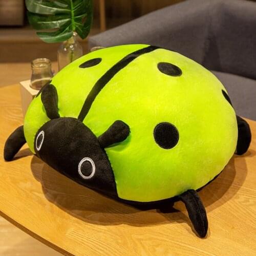 40-80cm cute plush toy soft colorful ladybug ladybird insect doll pillow cushion children birthday gift