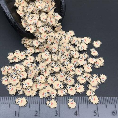 50g Bear Polymer Clay Sprinkle For Kids Diy ,Soft Clay For Craft Clay/Nail Art/Scrapbook Decoration DIY, Filler