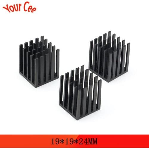 5 pcs 19*19*24mm Aluminum Heatsink Heat Sink Radiator Cooling cooler For Electronic Chip IC LED computer 19x19x24mm