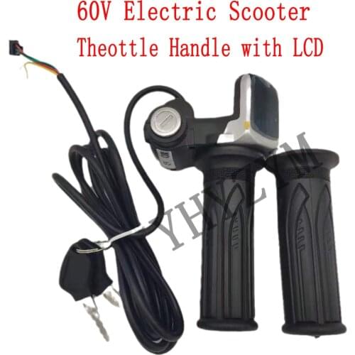 Citycoco Throttle Handle 60V Universal With Horn Gear LCD Instrument Speedometer For Harley Electric Scooter Motorcycles