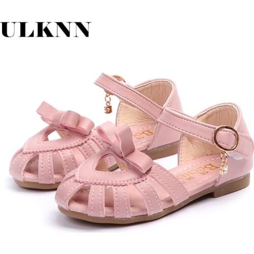 ULKNN Toddler Girl Sandals Shoes Solid Elegant Heart Design Sandals Shoes For Girls Kids Summer Beach Sandal Shoes Outdoor