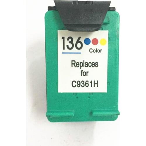 Einkshop 136 Compatible Ink Cartridge Replacement for hp 136 Deskjet 5443 D4163 6213 Photosmart 2573 C3183 D5163 PSC 1513