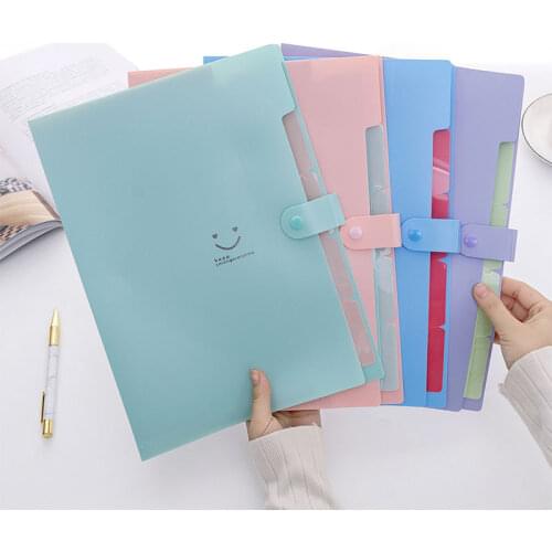 Waterproof A4 File Bag Organizer Data Book Document Large Capacity File Pouch Bill Folder Holder Portfolio Office Stationery ins